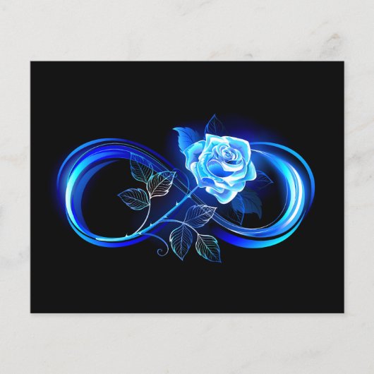 Glowing infinity with blue rose チラシ (正面)
