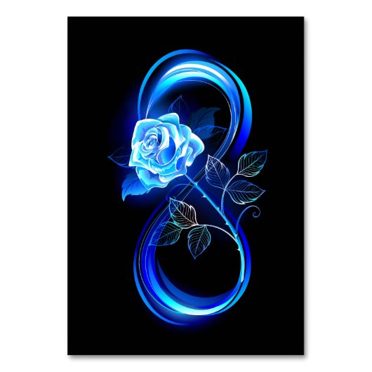 Glowing infinity with blue rose テーブルナンバー (正面)