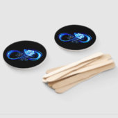 Glowing infinity with blue rose ハンドファン (組立なし)