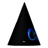 Glowing infinity with blue rose パーティーハット (左)