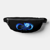 Glowing infinity with blue rose ファニーパック (レイダウン)