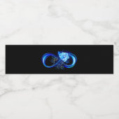 Glowing infinity with blue rose ペットボトルラベル (シングルラベル)