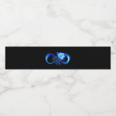 Glowing infinity with blue rose ペットボトルラベル (シングルラベル)
