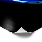 Glowing infinity with blue rose ポスター (コーナー)