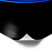 Glowing infinity with blue rose ポスター (コーナー)