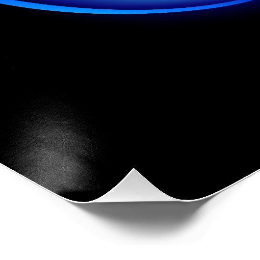 Glowing infinity with blue rose ポスター (コーナー)