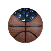 Glowing infinity with blue rose ミニバスケットボール (右)