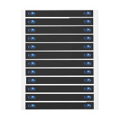 Glowing infinity with blue rose ラップアラウンドラベル (シート)