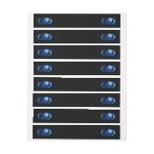 Glowing infinity with blue rose ラップアラウンドラベル (シート)