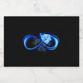 Glowing infinity with blue rose リキュールボトルラベル (シングルラベル)