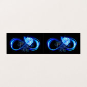 Glowing infinity with blue rose 名刺 (外部フラット)