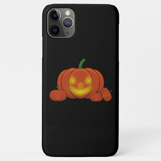Glowing Jack-o'-Lantern Pumpkin Case-Mate iPhoneケース (裏面)