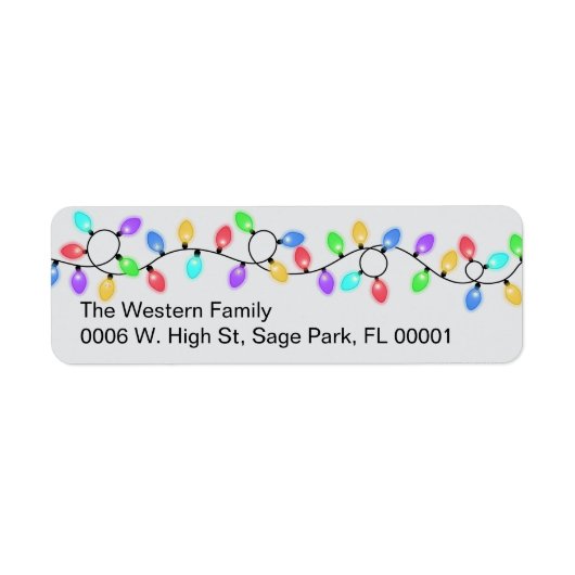 Glowing Lights Holiday  ラベル (正面)