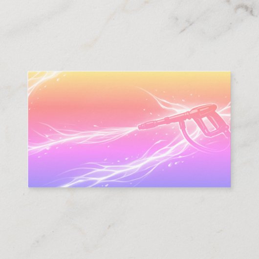 Glowing Liquid Residential Pressure Washing 名刺 (裏面)