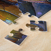 Glowing Lotus Flowers Trio ジグソーパズル (側面)