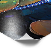 Glowing Lotus Flowers Trio フォトプリント (角)