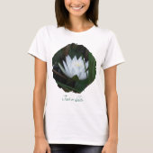 Glowing Lotus Water Lily Floral Personalized Tシャツ (正面)