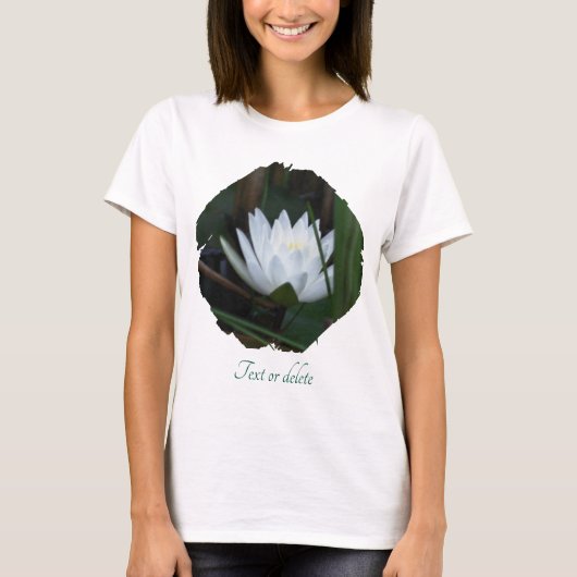 Glowing Lotus Water Lily Floral Personalized Tシャツ (正面)
