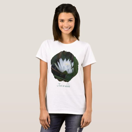 Glowing Lotus Water Lily Floral Personalized Tシャツ (正面フル)
