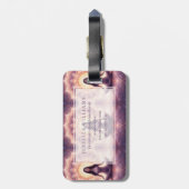 Glowing Mandala Meditation Woman Custom Name       ラゲッジタグ (裏面縦)