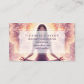 Glowing Mandala Meditation Woman Custom Name       名刺 (裏面)