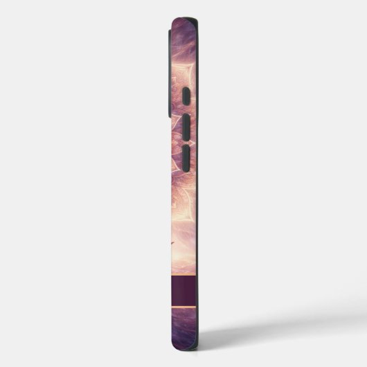 Glowing Mandala Meditation Woman Custom Name Case-Mate iPhoneケース (裏面 / 左)