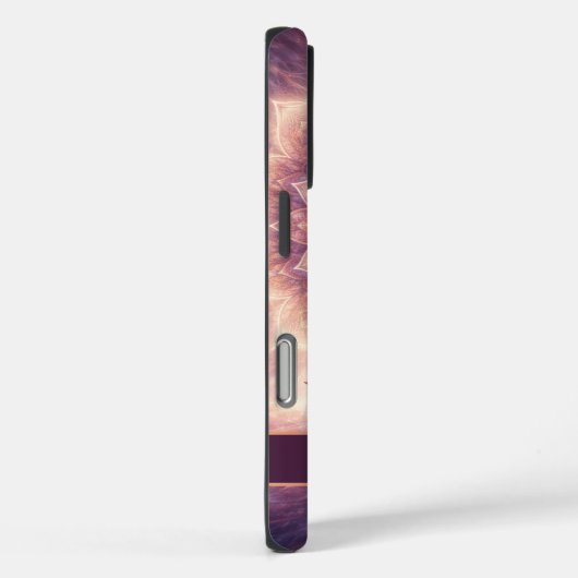Glowing Mandala Meditation Woman Custom Name Case-Mate iPhoneケース (裏面 / 右)