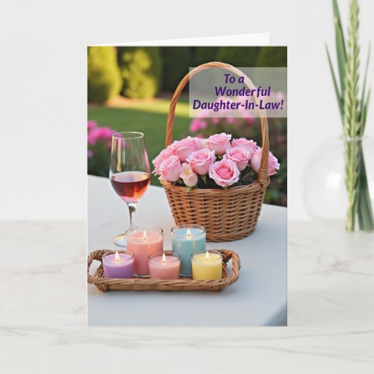 Glowing Mothers Day Candle Card カード (正面)
