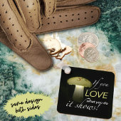 Glowing Mushroom Solar Light Inspirational Quote キーホルダー