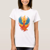 Glowing mythological Fantasy Phoenix Bird Tシャツ (正面)