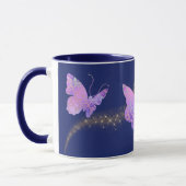 Glowing Pattern Butterfly Personalized マグカップ (左)