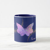 Glowing Pattern Butterfly Personalized マグカップ (中央)