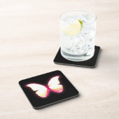 Glowing Pink Butterfly Coasters コースター (右側)