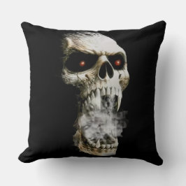 “Glowing Skull Pillow: Hauntingly Cool Decor  クッション