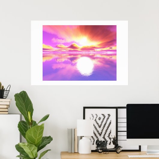 Glowing Sunset II ポスター (ホームオフィス)