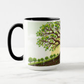 Glowing Tree of Life with Clean Power Now マグカップ (左)