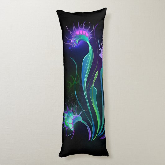 Glowing Venus Flytrap Body Pillow ボディピロー (裏面 (縦))