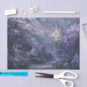 Glowing White Gothic Citadel Lavender Valley 薄葉紙 (クラフト)