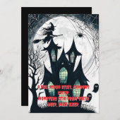 Glowing Windows Haunted House 招待状 (正面/裏面)