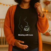 Glowing With Love Maternity Halloween Pregnancy  Tシャツ