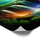 GlowingWaterFallForest ポスター (角)