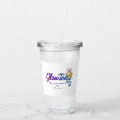 GlowTonic: Glow On The Goプラスチックタンブラー – 16oz アクリルタンブラー (裏面)