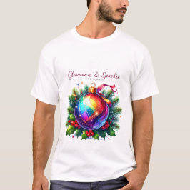 Gloww & Sparkle - カラフルでお祭り気分なトレンディーな輝きのTシャツ Tシャツ