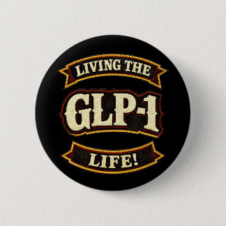 GLP-1大好き/GLP-1ライフを生きる 缶バッジ