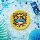 GLP-1 Energy Comic Pop Art   ペーパープレート (パーティー)