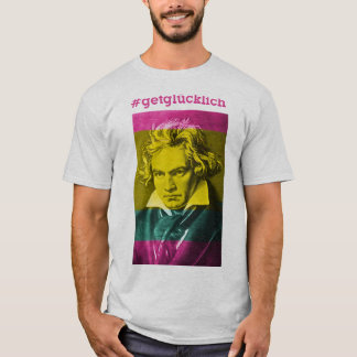 GlücklichのTシャツを得て下さい Tシャツ