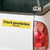 Glücklich und frisch geschieden バンパーステッカー (トラック上)