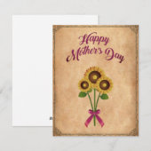 Glücklicher Muttertag Vintage シーズンカード (正面/裏面)