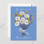 Gluckwunsch Geburtstag Personalisiert Ihr Name  ポストカード (正面/裏面)