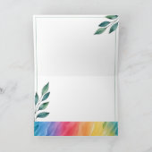 Glückwünsche zur Konfirmation/Kommunion Regenbogen ノートカード (内部)